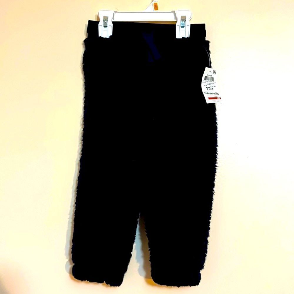 Epic Threads Navy Blue Fuzzy Fleece Joggers Sz 3T
